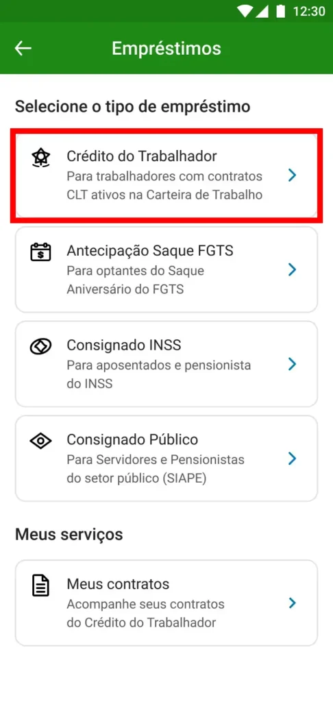 crédito do trabalhador pagbank